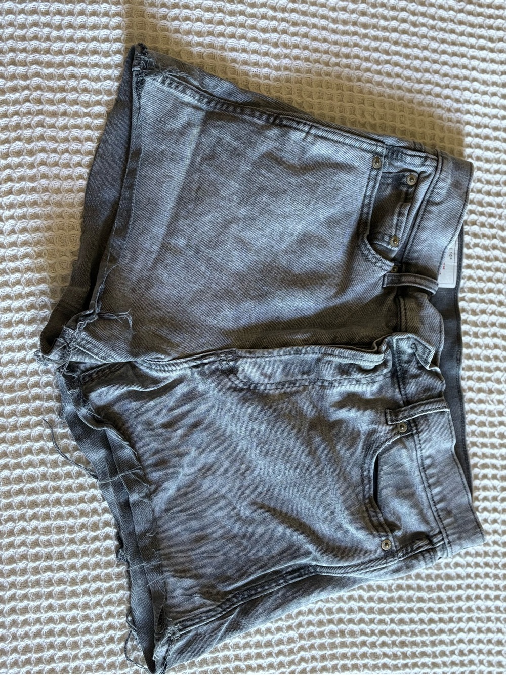 GAP Gray Washed Denim Short - Casual Cut